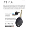 Patelnia uniwersalna Beper PE.005 okrągła czarna 24 cm