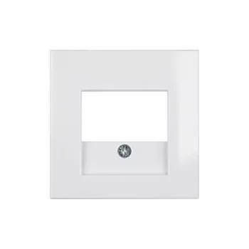 Płytka ścienna / osłona przełącznika marki berker, model 10338919, biała, plastikowa, konwencjonalny design, 1 sztuka