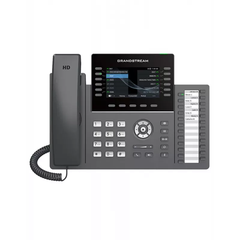 Grandstream Networks GRP2636 Telefon IP Czarny 12 linii LCD Wi-Fi