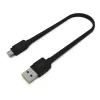 Matowy płaski kabel - USB-A do Micro-USB