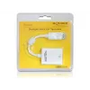 Adapter kabla wideo DeLOCK 61766 0.125m VGA DisplayPort biały