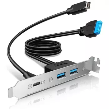 GrauGear Wielofunkcyjna śledź PCI 1x USB-C 2x USB-A (G-AD-ETC2A-20G)