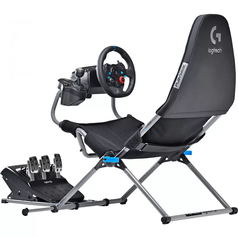 Playseat Challenge X - Logitech G Edition Konsolowy fotel gamingowy Czarny, Szary