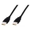 Kabel połączeniowy USB Assmann. typ A M/M. 3,0 m. kompatybilny z USB 2.0. UL. czarny (AK-300100-030-S)