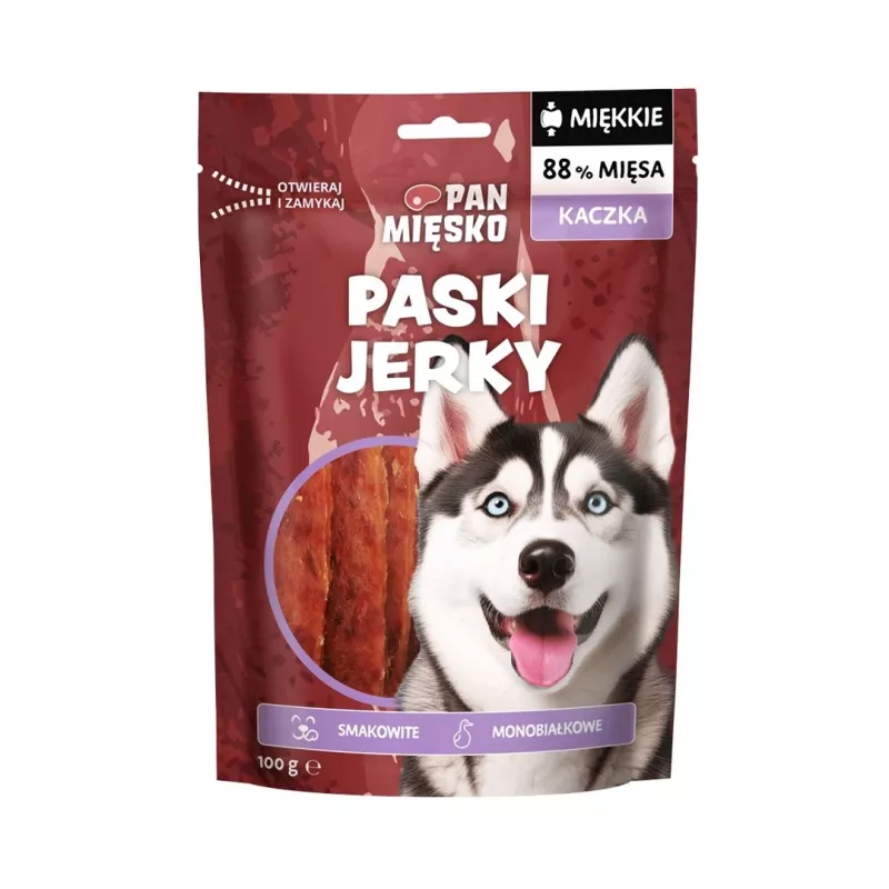 Dog treat Pan Mięsko Duck Jerky Strips 100 g