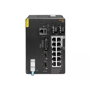 Hewlett Packard Enterprise HPE Aruba 4100i - Switch - 8 x 10/100/1000 (PoE Class 4) + 4 x 10/100/1000 (PoE Class 6) + 2 x SFP+ - montaż na szynie DIN - PoE Class 4 / PoE Class