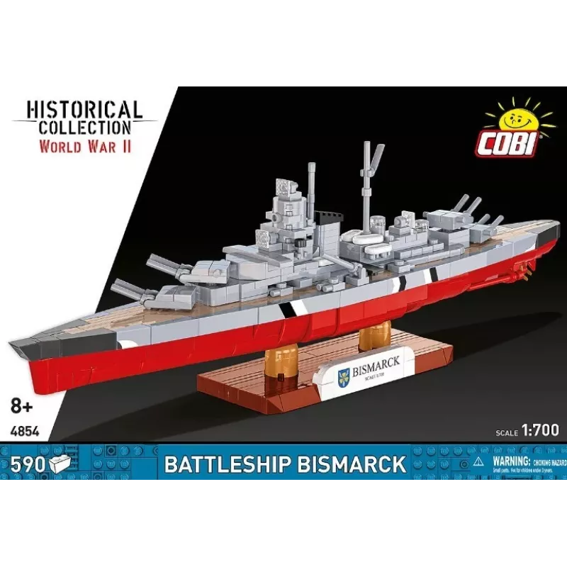 Zestaw konstrukcyjny Cobi pancernik Bismarck, 590 elementów