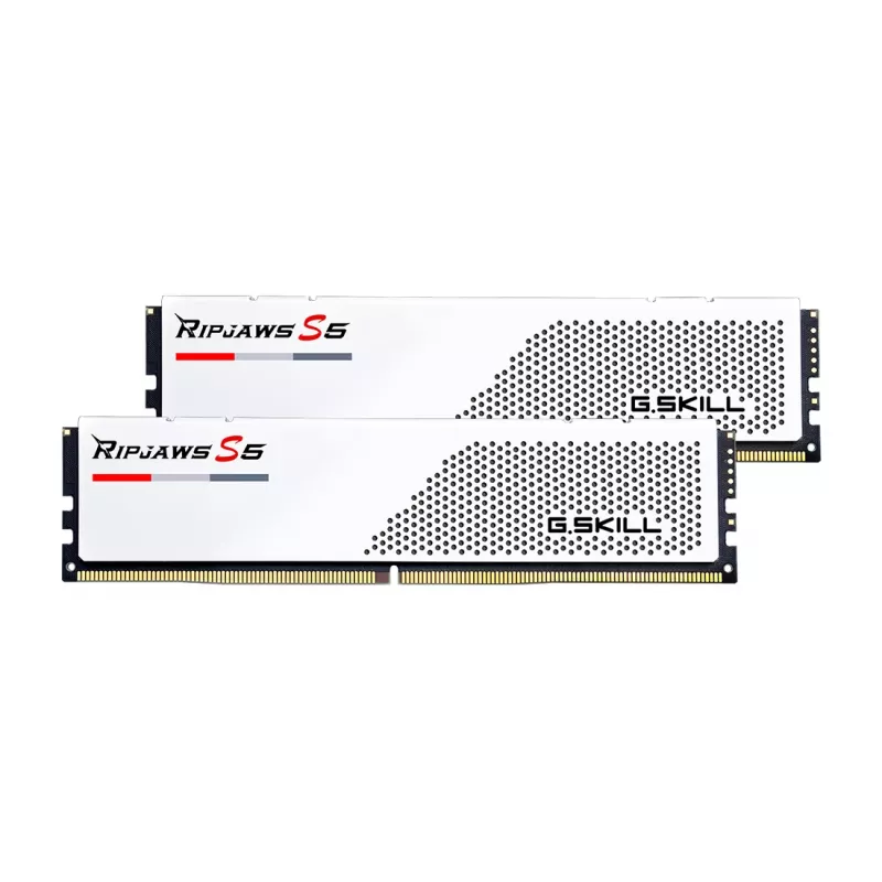 DIMM 32 GB DDR5-5600 (2x 16 GB) Dual-Kit, Arbeitsspeicher weiß, F5-5600J4040C16GX2-RS5W, Ripjaws S5, INTEL XMP