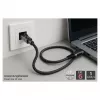 Kabel Ethernet Good Connections USB-C RJ45, antracytowy, 1,0 m