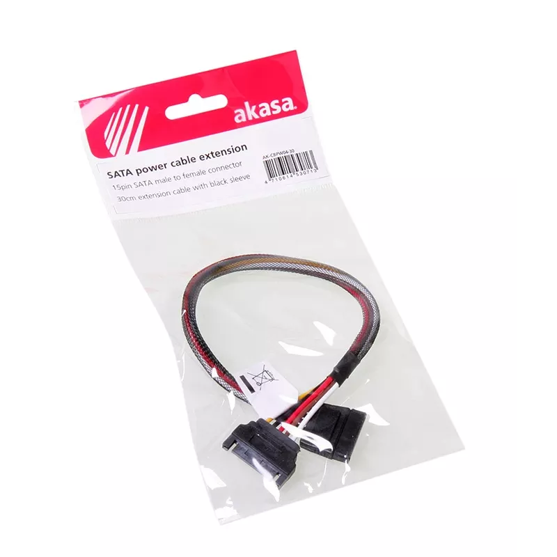 Przedłużacz zasilania SATA Akasa AK-CBPW04-30 0,3 m