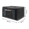 Qoltec 54462 Szafa RACK 19 | 6U | 600 x 370 x 450