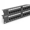 DIGITUS - Panel krosowy - RJ-45 X 48 - Szary, RAL 7035 - 2U - 48 portów (DN-91648U)