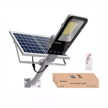 Lampa solarna LED Superfire FF5-D 486W 1400 lm – zewnętrzne oświetlenie elewacyjne, zintegrowane zasilanie słoneczne