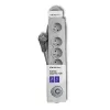 Listwa przeciwprzepięciowa Qoltec 50272 szara 5 gniazd AC 230V 3m