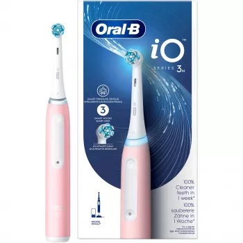 Elektryczna szczoteczka do zębów Oral-B iO3N z akumulatorem, różowa