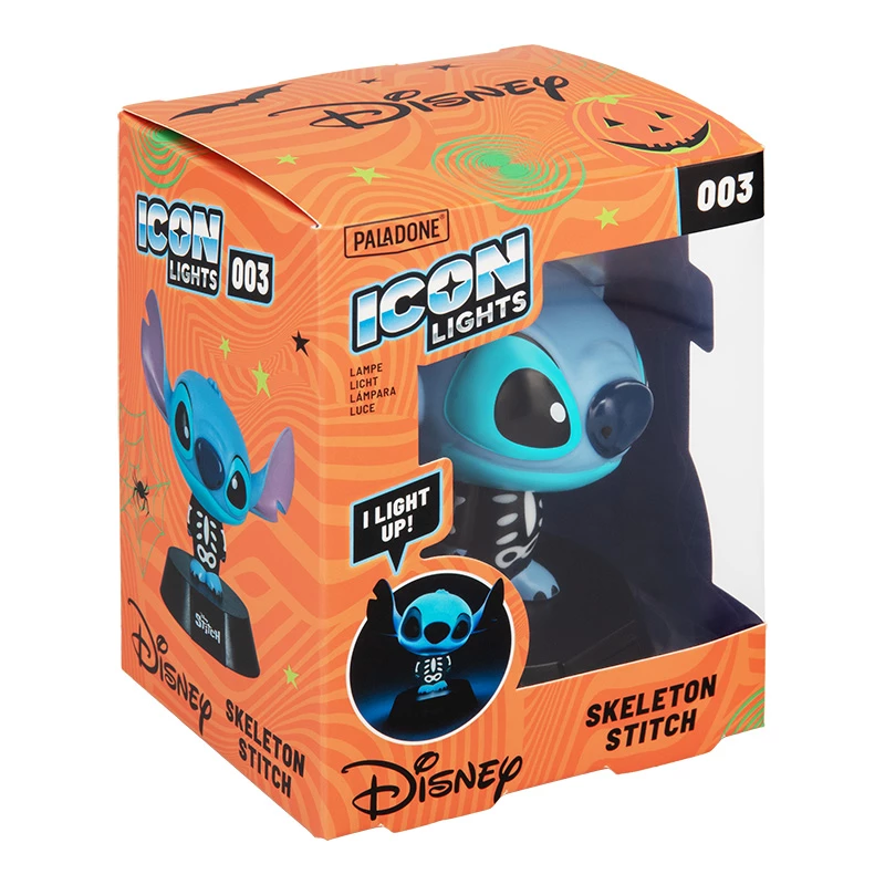 Lampka stołowa Paladone Stitch Skeleton Icon Light – nocna lampka z postaciami