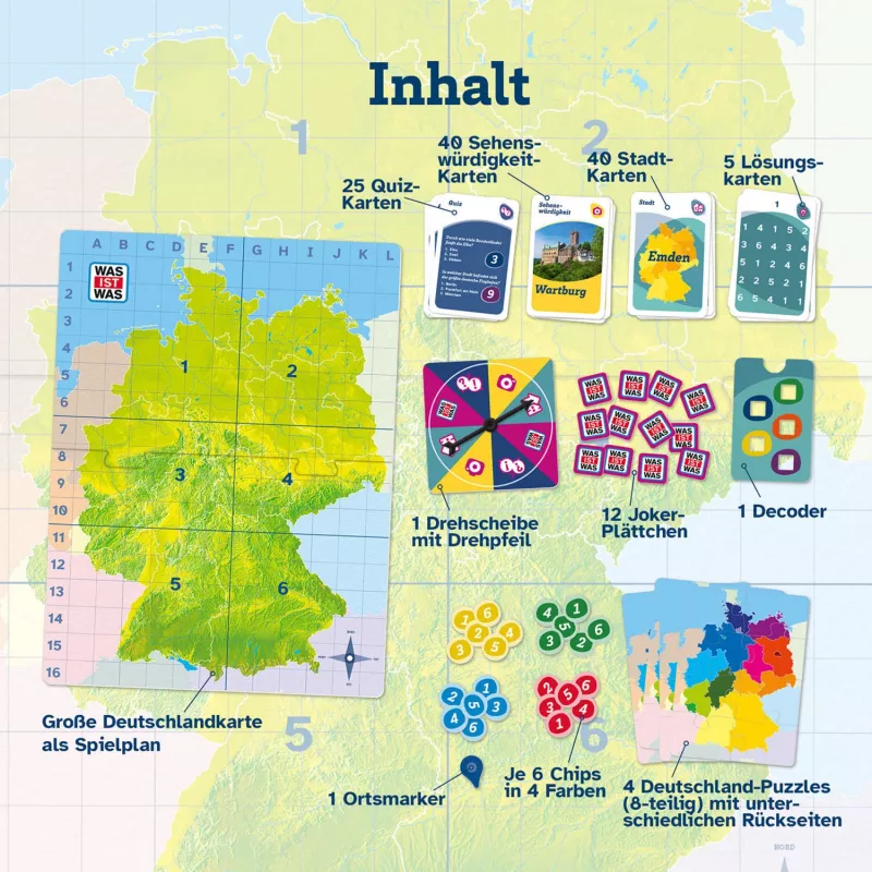 WAS IST WAS - Odkryj Niemcy, gra planszowa