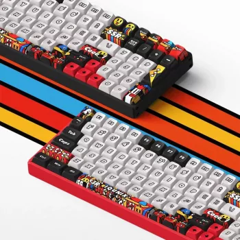 klawiatura Ducky IQUNIX F97 Graffiti Blaze Wireless Gaming Tastatur, RGB, Moonstone-Turbo-Switches