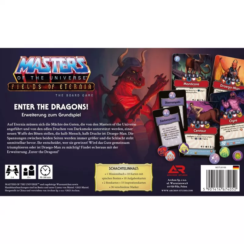 Masters of the Universe Fields of Eternia - Enter the Dragons, rozszerzenie do gry planszowej