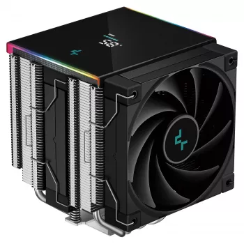 Chłodnica powietrza CPU DeepCool AK620 Digital SE, dwuwieżowa, 6x rurki cieplne Ø6mm, 2x wentylatory 120mm PWM, RGB, wysokość 161 mm