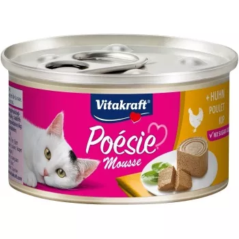 Mokra karma dla kota Vitakraft Poésie Mousse — kurczak 85 g, dorosły, 78% wilgotności, 11% białka, 7% tłuszczu