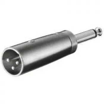 Wentronic Goobay Przejściówka XLR - Wtyk XLR (3-pin) > wtyk jack 6,35 mm (2-pin, Mono) (27452)