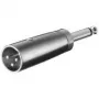 Wentronic Goobay Przejściówka XLR - Wtyk XLR (3-pin) > wtyk jack 6,35 mm (2-pin, Mono) (27452)