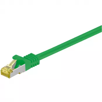 Kabel sieciowy Goobay 91586 RJ-45 Cat7 1m zielony