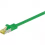 Kabel sieciowy Goobay 91586 RJ-45 Cat7 1m zielony