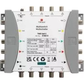 TRIAX TMS 5x8 C Kaskaden Multiswitch o.NT 4SAT+1terr. Eing. 8-way 318613 (318613)