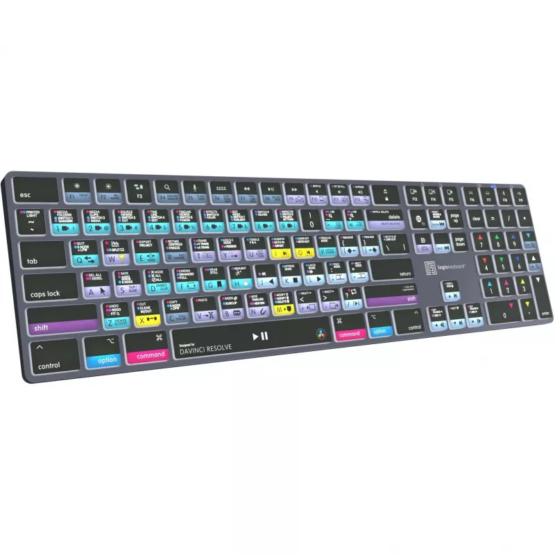 Logickeyboard LKB-RESB-TM-UK Biurowa klawiatura Bluetooth QWERTY Szary Tytanowy