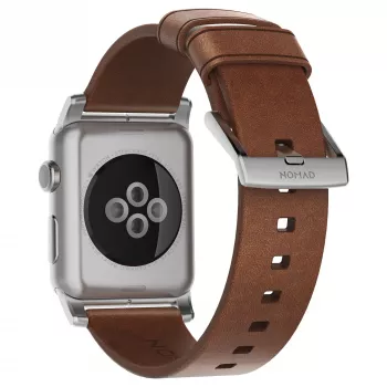 Pasek Nomad NM1A4RSM00 do smartwatcha — brązowa skóra