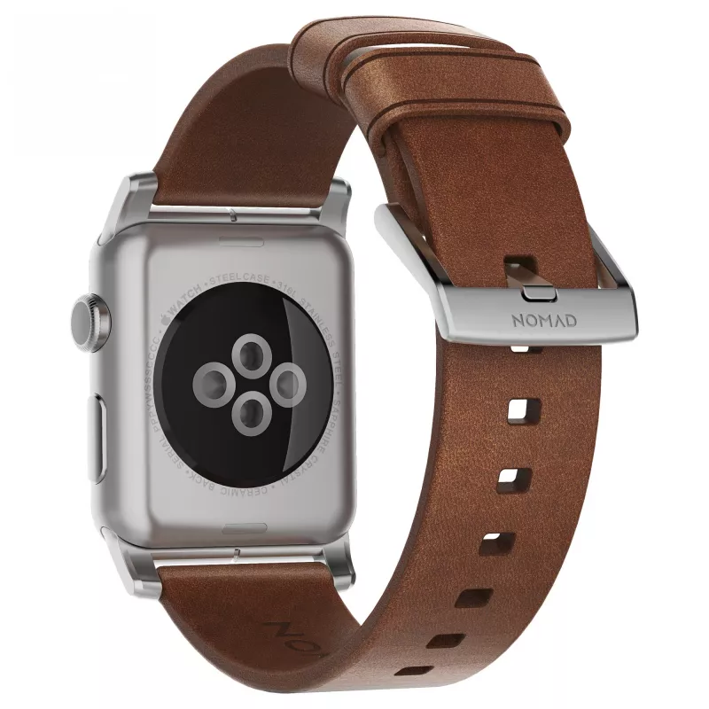 Pasek Nomad NM1A4RSM00 do smartwatcha — brązowa skóra