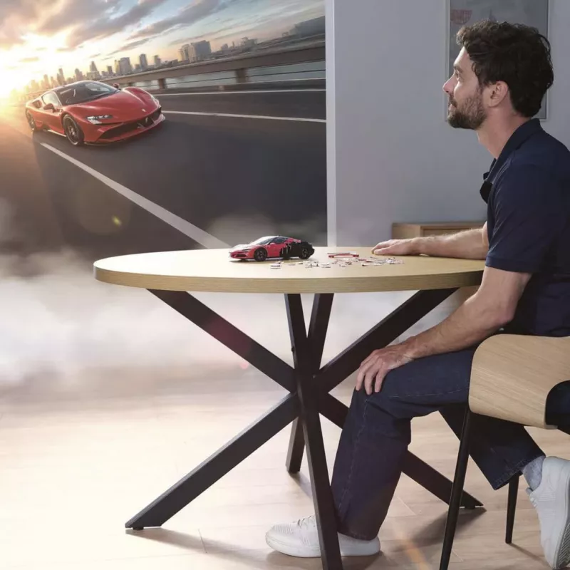 Puzzle 3D Ravensburger Iconics Ferrari SF90 Stradale – kolekcjonerski zestaw modelarski