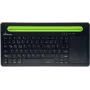 Klawiatura MediaRange MROS131 Office Bluetooth QWERTZ Niemiecki Szwajcarski Czarny Zielony