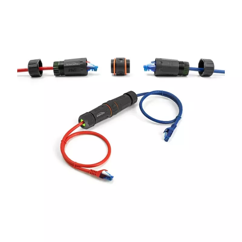 Kabel sieciowy DeLOCK 88144 RJ45 do RJ45 Cat.6A Czarny
