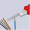 KNIPEX 30 35 160 - Szczypce półokrągłe - 2,5 mm - 4,1 cm - Stal - Niebiesko-czerwone - 16 cm