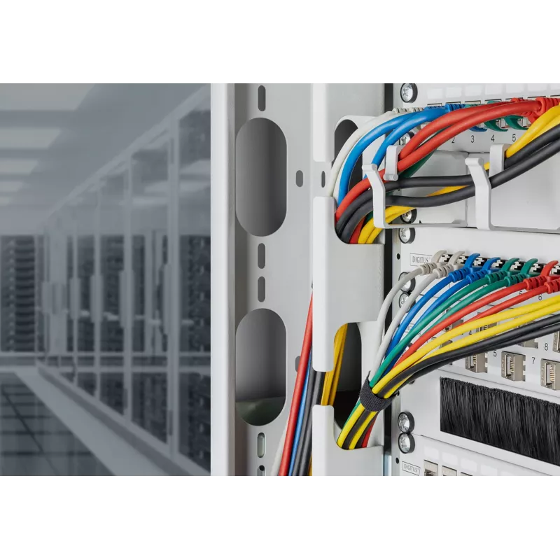 Cienki patchcord DIGITUS CAT6A F-FTP, 7 m, szary, RJ-45–RJ-45, 10 Gbit/s