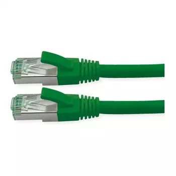 ROLINE Kabel krosowy RM kat.6A S/FTP (PiMF), zielony, 0,3 m