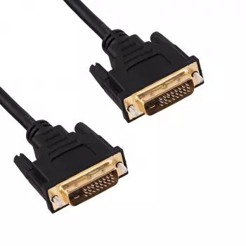 Kabel Akyga AK-AV-06 DVI-D Dual Link (24+1), męski-męski, 1,8 m, czarny