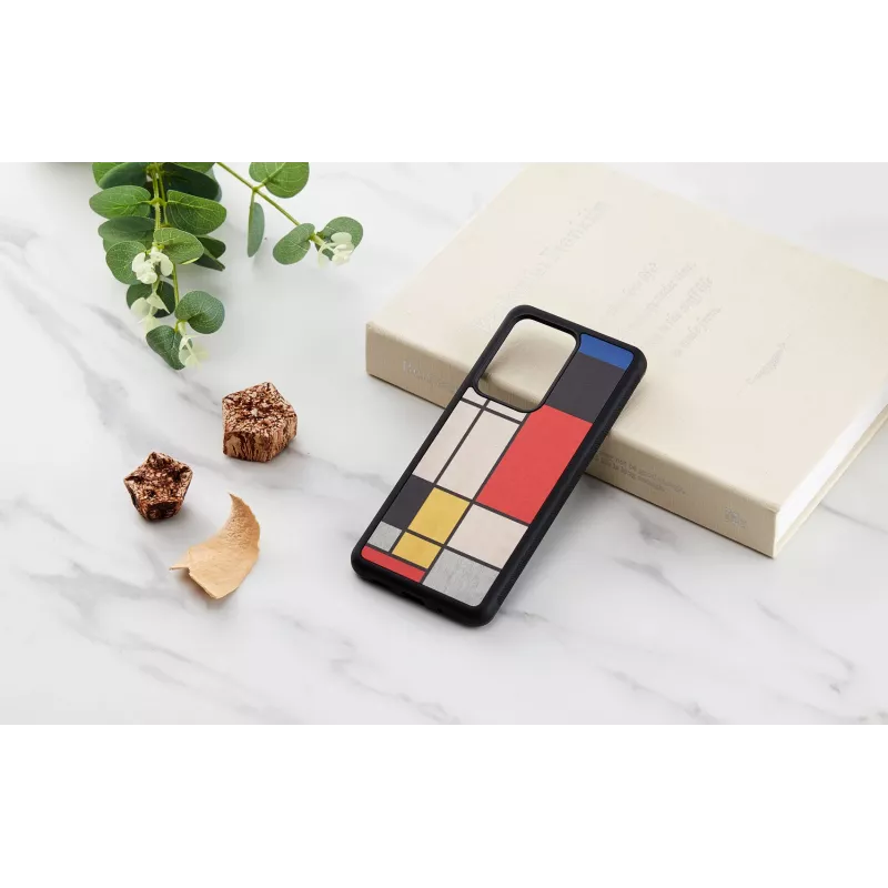 Etui na telefon man and wood do Galaxy S20 Ultra — drewniane czarne etui ochronne