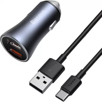 ŁADOWARKA SAMOCHODOWA Baseus TZCCJD-A0G 40W Ciemnoszara