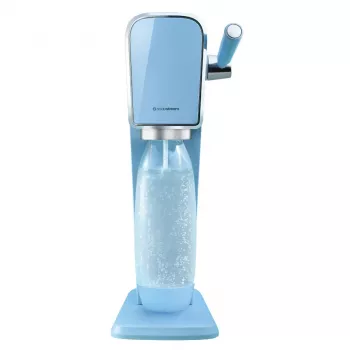 Saturator SODASTREAM Art niebieski Steel — 1 L butelka plastikowa, 60 L nabój CO₂, 173×245×430 mm
