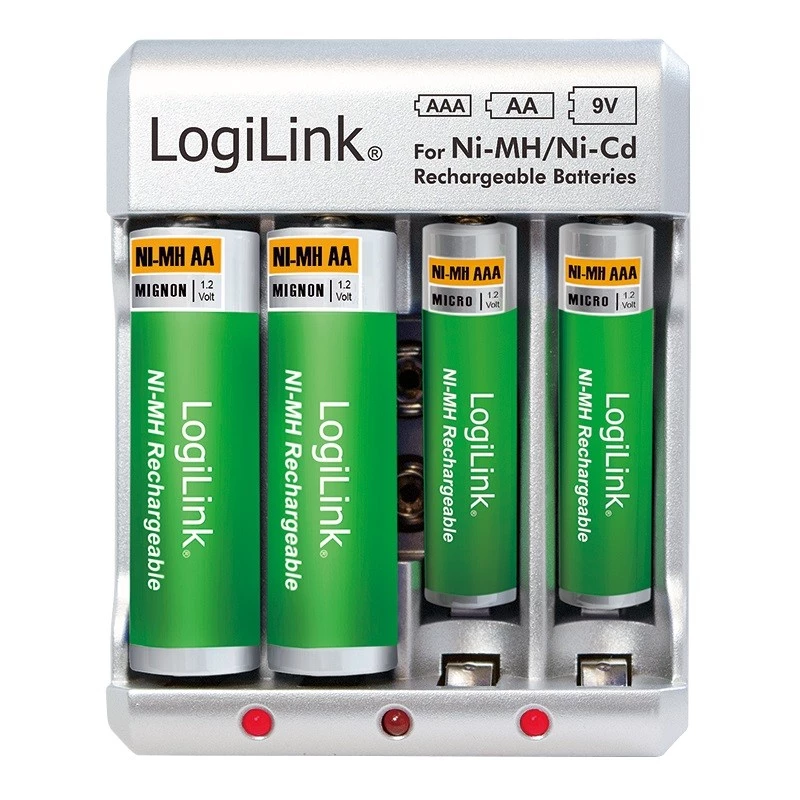 Ładowarka do akumulatorów Ni-MH / Ni-Cd AA / AAA / 9V