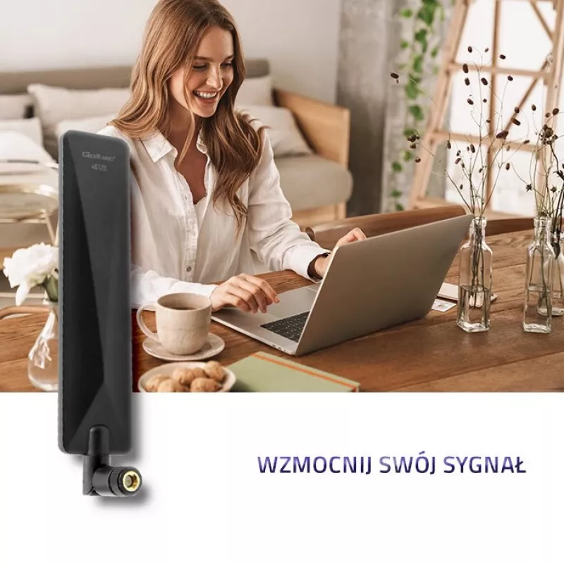 Qoltec 57018 4G LTE antena dookólna | 7dBi | wewnętrzna