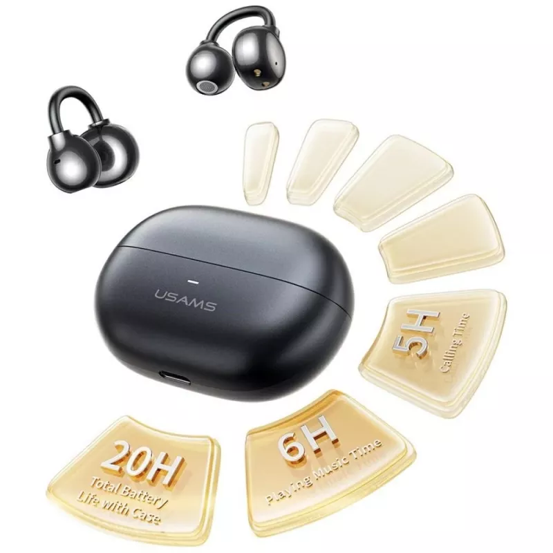 Słuchawki Bluetooth R02 Clip-on szary