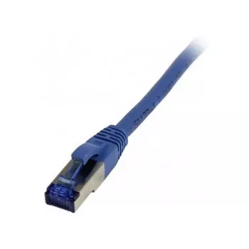 Kabel krosowy RJ45 - CAT6A 500MHz - 0,5m - niebieski - S-STP(S/FTP) - TPE/LSZH(Superflex) - AWG26 - Synergy