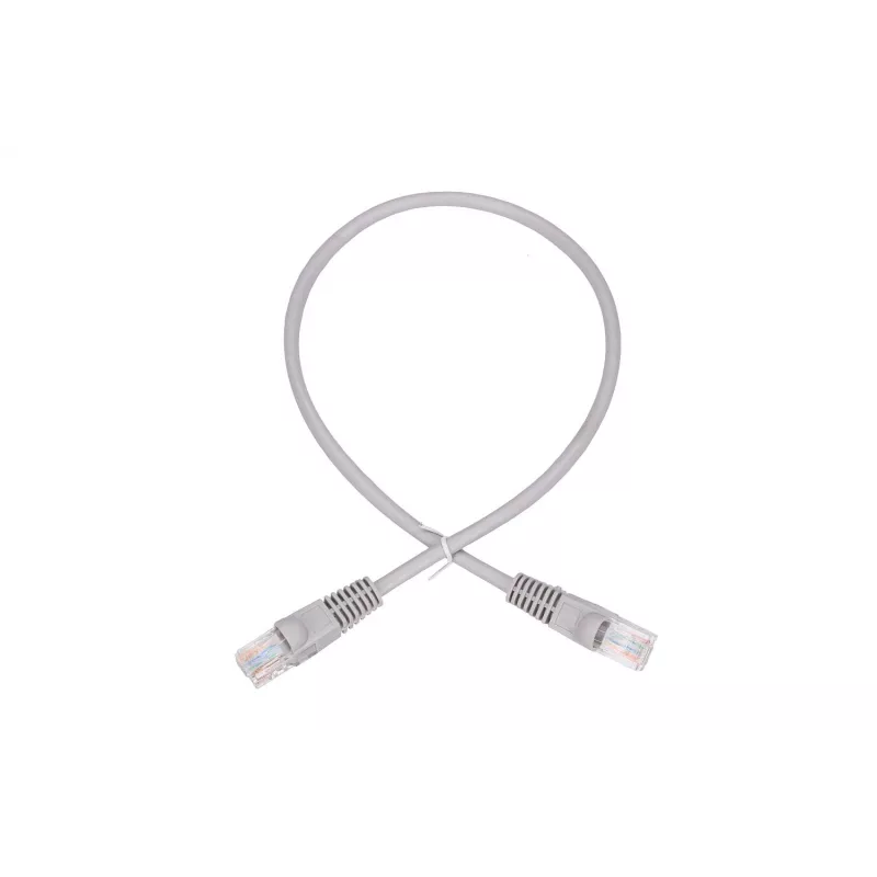 Kabel sieciowy Extralink LAN Patchcord Kat.5e RJ-45 U/UTP 0,5 m szary
