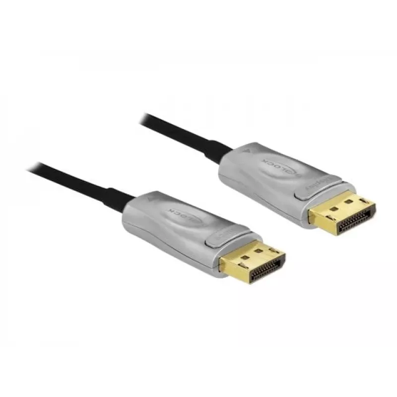 DeLOCK - Kabel DisplayPort - DisplayPort (M) na DisplayPort (M) - DisplayPort 1,4 - 15,0 m - obsługa 8K UHD (7680 x 4320) - czarny (85886)