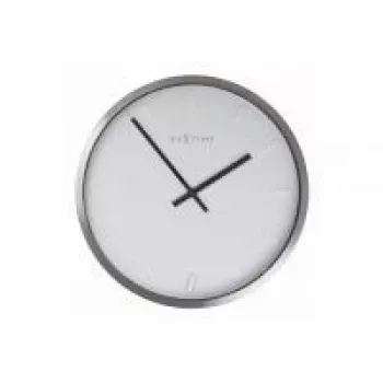 Zegar ścienny NeXtime 2991st Paniki, Ø34 cm, biały